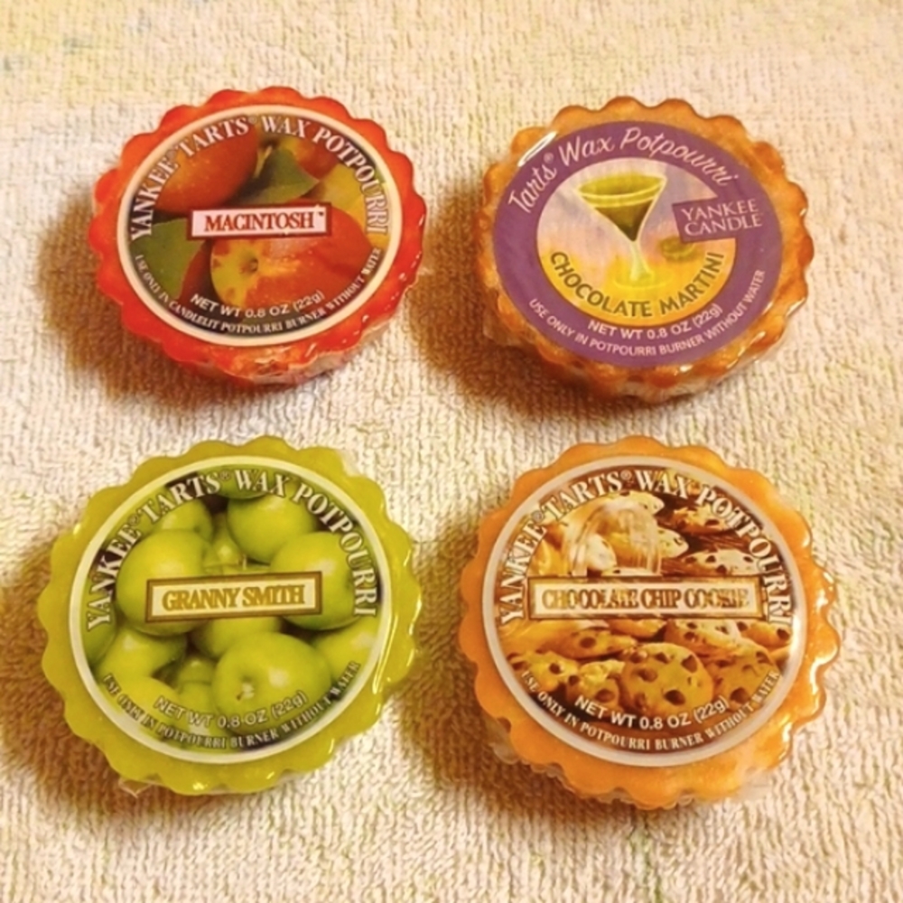 Yankee Candle Tarts Wax Potpourri Bundle-Apples, Cookies, Chocolate Martini